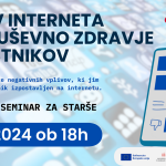 Brezplačni spletni seminar: Vpliv interneta na duševno zdravje najstnikov